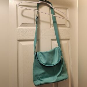 NWOT, Maxx New York, Super Cute, Genuine Leather, Aqua Bag, Excellent Condition
